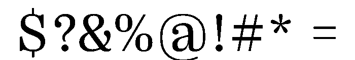 PPRightSerif Regular Font OTHER CHARS