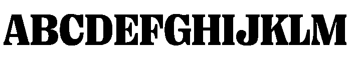 PPRightSerifCasual Black Instance Font UPPERCASE
