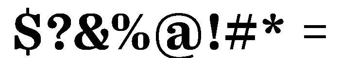 PPRightSerifCasual Bold Instance Font OTHER CHARS