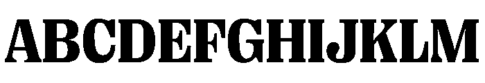 PPRightSerifCasual Dark Instance Font UPPERCASE