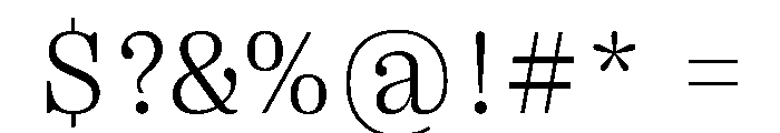 PPRightSerifCasual Light Instance Font OTHER CHARS