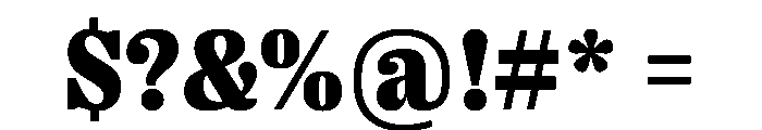 PPRightSerifCompact Black Instance Font OTHER CHARS