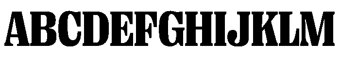 PPRightSerifCompact Black Instance Font UPPERCASE