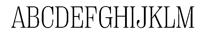PPRightSerifCompact Fine Instance Font UPPERCASE
