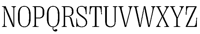 PPRightSerifCompact Fine Instance Font UPPERCASE
