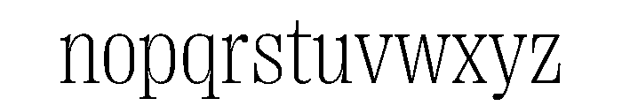 PPRightSerifCompact Fine Instance Font LOWERCASE