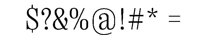 PPRightSerifCompact Light Instance Font OTHER CHARS