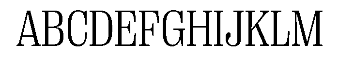 PPRightSerifCompact Light Instance Font UPPERCASE