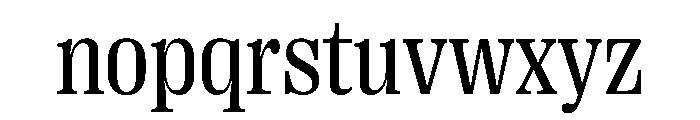 PPRightSerifCompact Regular Instance Font LOWERCASE