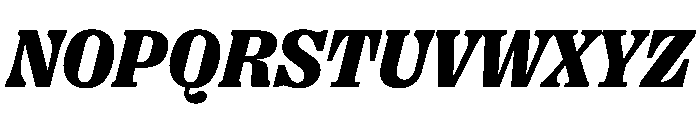 PPRightSerifItalic Black Instance Font UPPERCASE