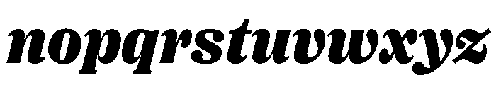 PPRightSerifItalic Black Instance Font LOWERCASE