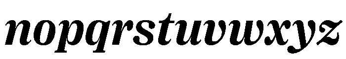 PPRightSerifItalic Bold Instance Font LOWERCASE