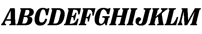 PPRightSerifItalic Dark Instance Font UPPERCASE