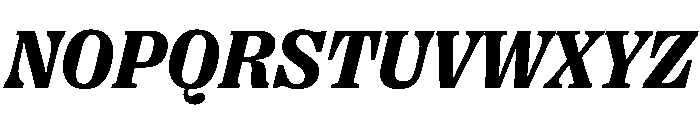 PPRightSerifItalic Dark Instance Font UPPERCASE