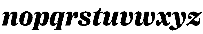 PPRightSerifItalic Dark Instance Font LOWERCASE