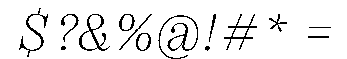 PPRightSerifItalic Fine Instance Font OTHER CHARS