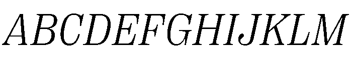 PPRightSerifItalic Light Instance Font UPPERCASE