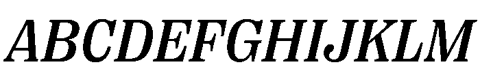 PPRightSerifItalic Medium Instance Font UPPERCASE