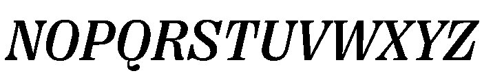 PPRightSerifItalic Medium Instance Font UPPERCASE