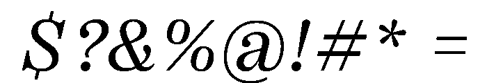 PPRightSerifItalic Regular Instance Font OTHER CHARS