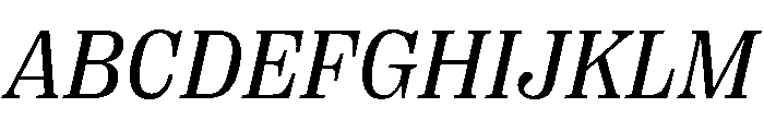 PPRightSerifItalic Regular Instance Font UPPERCASE