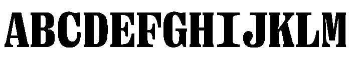 PPRightSerifMono Black Instance Font UPPERCASE