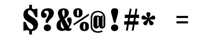 PPRightSerifMono Black Font OTHER CHARS