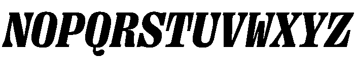 PPRightSerifMono BlackItalic Font UPPERCASE