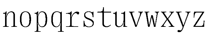 PPRightSerifMono Fine Instance Font LOWERCASE