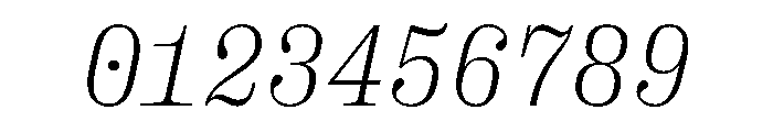 PPRightSerifMono FineItalic Font OTHER CHARS