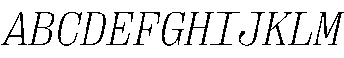 PPRightSerifMono FineItalic Font UPPERCASE