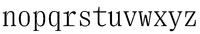 PPRightSerifMono Light Instance Font LOWERCASE