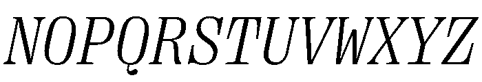 PPRightSerifMono LightItalic Font UPPERCASE