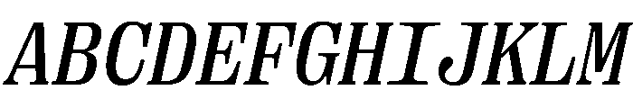 PPRightSerifMono MediumItalic Font UPPERCASE