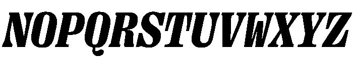 PPRightSerifMonoItalic Black Instance Font UPPERCASE