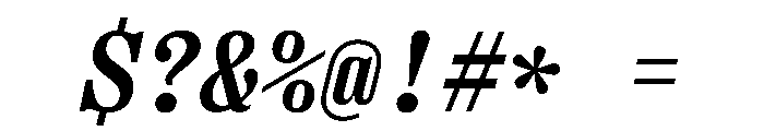 PPRightSerifMonoItalic Bold Instance Font OTHER CHARS