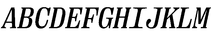 PPRightSerifMonoItalic Medium Instance Font UPPERCASE