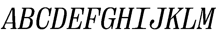 PPRightSerifMonoItalic Regular Instance Font UPPERCASE