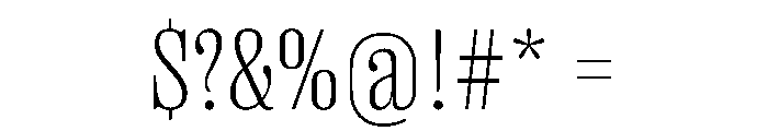 PPRightSerifNarrow Fine Instance Font OTHER CHARS