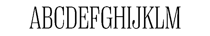 PPRightSerifNarrow Fine Instance Font UPPERCASE