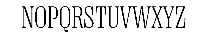 PPRightSerifNarrow Fine Instance Font UPPERCASE