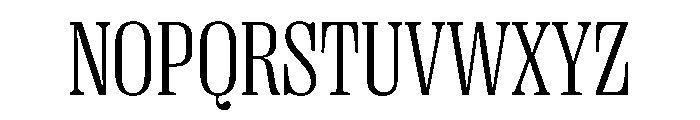 PPRightSerifNarrow Light Instance Font UPPERCASE