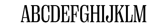 PPRightSerifNarrow Regular Instance Font UPPERCASE