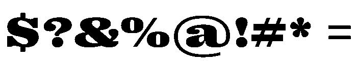 PPRightSerifSpatial Black Instance Font OTHER CHARS