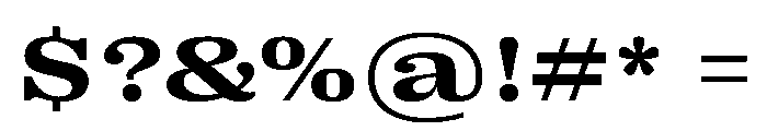 PPRightSerifSpatial Bold Instance Font OTHER CHARS