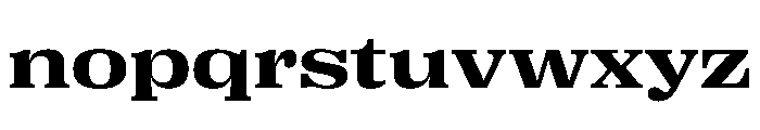PPRightSerifSpatial Bold Instance Font LOWERCASE