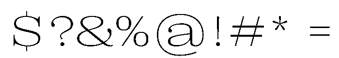 PPRightSerifSpatial Fine Instance Font OTHER CHARS