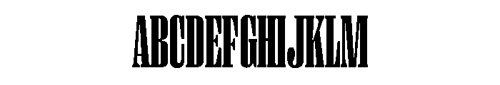 PPRightSerifTall Dark Instance Font UPPERCASE