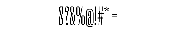 PPRightSerifTall Fine Instance Font OTHER CHARS