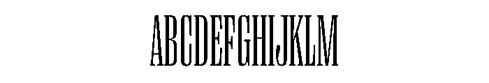 PPRightSerifTall Fine Instance Font UPPERCASE